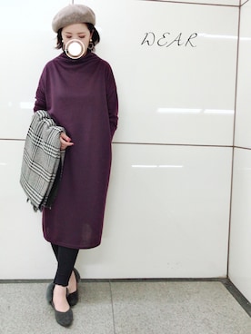 「rps（アールピーエス）のアイテム（帽子）」を使った、＊megu＊さん（レディース・163cm）の秋コーディネート