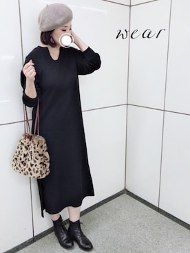 「rps（アールピーエス）のアイテム（ブーツ）」を使った、＊megu＊さん（レディース・163cm）の秋コーディネート