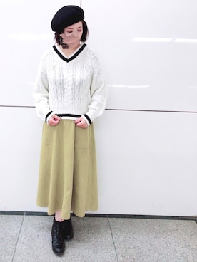 「rps（アールピーエス）のアイテム（ブーツ）」を使った、＊megu＊さん（レディース・163cm）の冬コーディネート