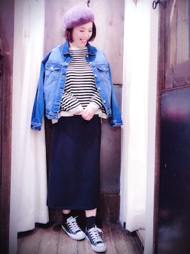 「rps（アールピーエス）のアイテム（帽子）」を使った、＊megu＊さん（レディース・163cm）の冬コーディネート