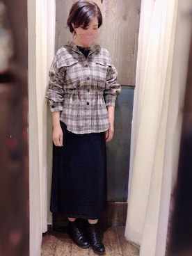 「rps（アールピーエス）のアイテム（カバーオール）」を使った、＊megu＊さん（レディース・163cm）の秋コーディネート