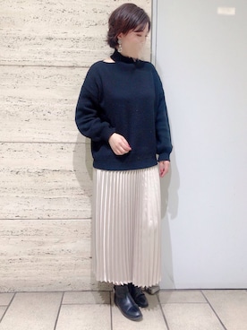 「rps（アールピーエス）のアイテム（ブーツ）」を使った、＊megu＊さん（レディース・163cm）の冬コーディネート
