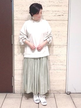 「rps（アールピーエス）のアイテム（スニーカー）」を使った、＊megu＊さん（レディース・163cm）の春コーディネート