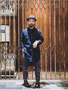 「wearhalloween2017」｜「アイテム（デニムジャケット）」を使った、あさん（メンズ・188cm）の秋コーディネート