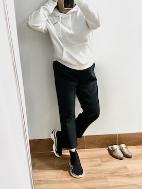 「H&M（エイチ・アンド・エム）のアイテム（ジャージ）」を使った、不二臣さん（レディース・163cm）の秋コーディネート