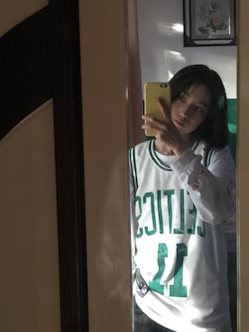 「盐系风格」｜「アイテム（その他トップス）」を使った、佳莎醒了さん（レディース・165cm）の夏コーディネート
