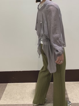 「URBAN RESEARCH（アーバンリサーチ）のアイテム（バレエシューズ）」を使った、伊藤さん（レディース・152cm）の春コーディネート