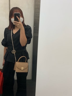 「H&M（エイチ・アンド・エム）のアイテム（バッグ）」を使った、伊藤さん（レディース・152cm）の秋コーディネート