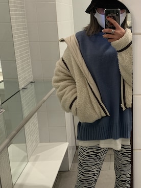 「Avail（アベイル）のアイテム（パンツ）」を使った、伊藤さん（レディース・152cm）の冬コーディネート