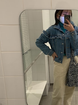 「RAY CASSIN（レイカズン）のアイテム（パンツ）」を使った、伊藤さん（レディース・153cm）の冬コーディネート