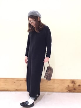 「ニットワンピ」｜coen あまのさん（レディース・164cm）の冬コーディネート