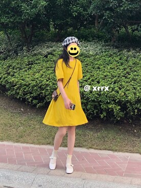 「盐系风格」｜「アイテム（ワンピース/ドレス）」を使った、horuciさん（レディース・163cm）の夏コーディネート