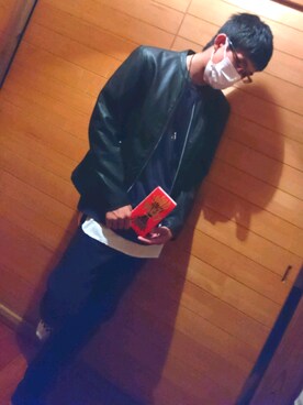 「WEGO（ウィゴー）のWEGO/スラブワッフルラウンドロングタンクトップ（タンクトップ）」を使った、きらさん（メンズ・176cm）の秋コーディネート