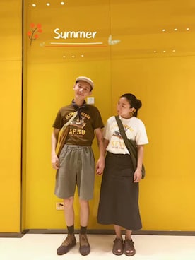 「RRL（ダブル アール エル）のアイテム（シューズ）」を使った、二百狗Vintageさん（メンズ・180cm）の夏コーディネート