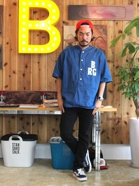 fumioさん（メンズ・168cm）の夏コーディネート