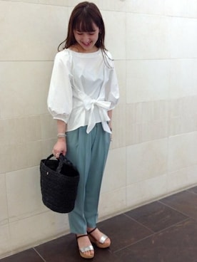 我妻さん（レディース・160cm）の春コーディネート