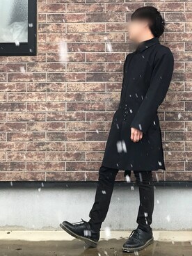 「ato（アトウ）のアイテム（ジャケット/アウター）」を使った、ねるさん（メンズ・164cm）の冬コーディネート