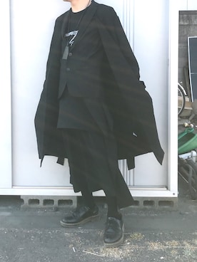 「Y's（ワイズ）のアイテム（アクセサリー）」を使った、ねるさん（メンズ・164cm）の冬コーディネート