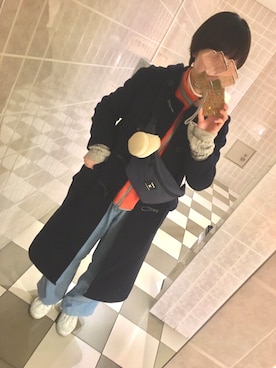 「A part by（アパートバイ）のアイテム（ダッフルコート）」を使った、れいさん（レディース・162cm）の冬コーディネート