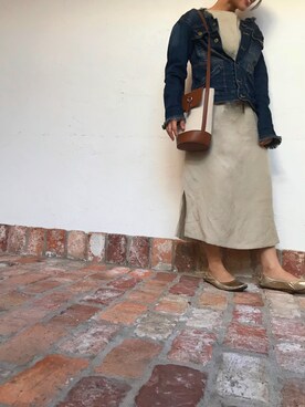 「PLST（プラステ）のアイテム（ジャケット/アウター）」を使った、Nishizawa Ayaneさん（レディース・148cm）の春コーディネート