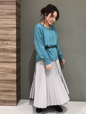 「モノトーン派？カラーコーデ派？」｜Nishizawa Ayaneさん（レディース・148cm）の冬コーディネート