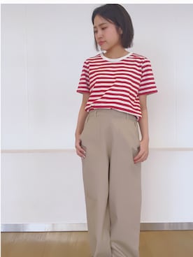 「SEVENDAYS=SUNDAY（セブンデイズサンデイ）のアイテム（その他パンツ）」を使った、Nishizawa Ayaneさん（レディース・148cm）の春コーディネート