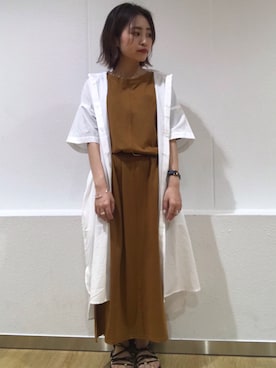 「SEVENDAYS=SUNDAY（セブンデイズサンデイ）のアイテム（ワンピース/ドレス）」を使った、Nishizawa Ayaneさん（レディース・147cm）の夏コーディネート