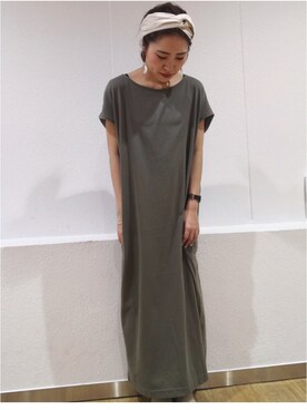 「SEVENDAYS=SUNDAY（セブンデイズサンデイ）のアイテム（ワンピース/ドレス）」を使った、Nishizawa Ayaneさん（レディース・147cm）の夏コーディネート