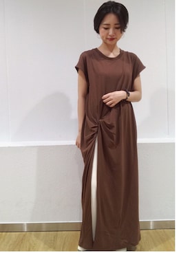 「SEVENDAYS=SUNDAY（セブンデイズサンデイ）のアイテム（ワンピース/ドレス）」を使った、Nishizawa Ayaneさん（レディース・147cm）の夏コーディネート