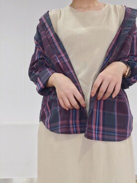 「SEVENDAYS=SUNDAY（セブンデイズサンデイ）のアイテム（ワンピース/ドレス）」を使った、Nishizawa Ayaneさん（レディース・148cm）の夏コーディネート