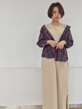 「SEVENDAYS=SUNDAY（セブンデイズサンデイ）のアイテム（ワンピース/ドレス）」を使った、Nishizawa Ayaneさん（レディース・148cm）の夏コーディネート