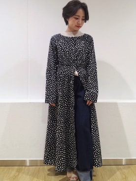「SEVENDAYS=SUNDAY（セブンデイズサンデイ）のアイテム（ワンピース/ドレス）」を使った、Nishizawa Ayaneさん（レディース・148cm）の夏コーディネート