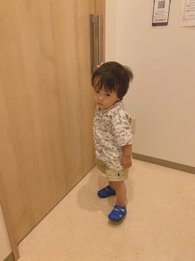 「アロハシャツ」｜KAOさん（キッズ・100cm）の秋コーディネート