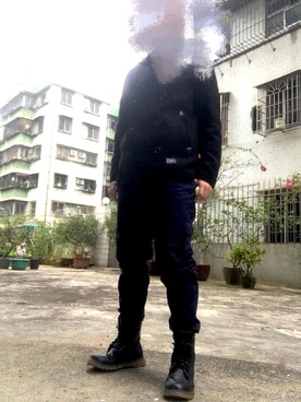 「Dr. Martens（ドクターマーチン）のアイテム（アクセサリー）」を使った、Walkingdadさん（メンズ・173cm）の夏コーディネート