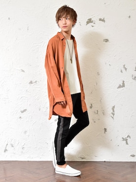 「ワイドシルエット」｜REONさん（メンズ・175cm）の秋コーディネート