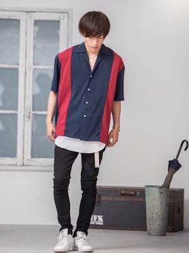 「大学生」｜REONさん（メンズ・173cm）の夏コーディネート