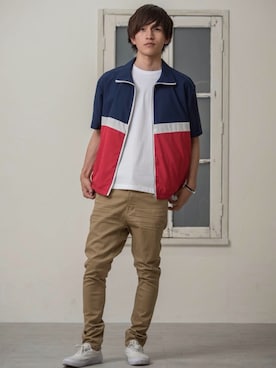 「MinoriTY（マイノリティ）のアイテム（その他アウター）」を使った、REONさん（メンズ・173cm）の夏コーディネート