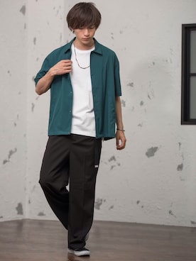 「MinoriTY（マイノリティ）のアイテム」を使った、REONさん（メンズ・173cm）の夏コーディネート