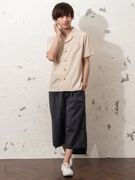 「ワイドシルエット」｜REONさん（メンズ・173cm）の夏コーディネート