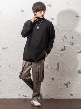 「MinoriTY（マイノリティ）のアイテム」を使った、REONさん（メンズ・173cm）の秋コーディネート