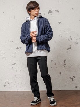 「MinoriTY（マイノリティ）のアイテム（その他アウター）」を使った、REONさん（メンズ・173cm）の秋コーディネート