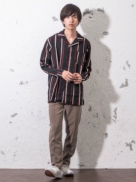 「MinoriTY（マイノリティ）のアイテム」を使った、REONさん（メンズ・173cm）の秋コーディネート