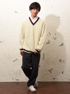 「大学生」｜REONさん（メンズ・173cm）の冬コーディネート