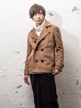 「MinoriTY（マイノリティ）のアイテム（ダウンジャケット/コート）」を使った、REONさん（メンズ・173cm）の冬コーディネート