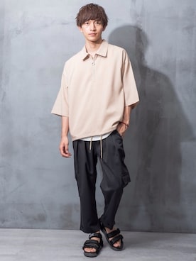 「MinoriTY（マイノリティ）のアイテム（その他アウター）」を使った、REONさん（メンズ・173cm）の夏コーディネート
