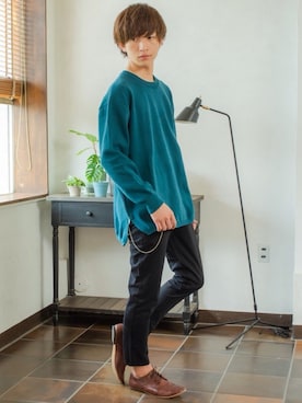 「MinoriTY（マイノリティ）のアイテム（チノパンツ）」を使った、REONさん（メンズ・173cm）の秋コーディネート