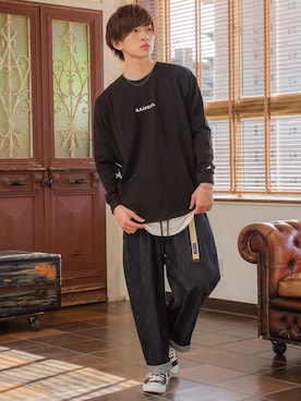 「スピンドル」｜REONさん（メンズ・173cm）の秋コーディネート