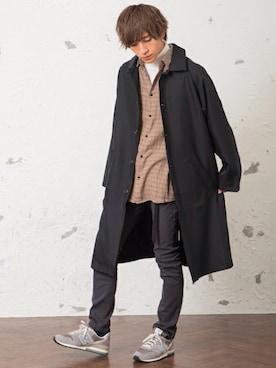 「MinoriTY（マイノリティ）のアイテム（ダウンジャケット/コート）」を使った、REONさん（メンズ・173cm）の冬コーディネート
