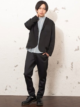 「MinoriTY（マイノリティ）のアイテム（ジャケット/アウター）」を使った、REONさん（メンズ・173cm）の冬コーディネート