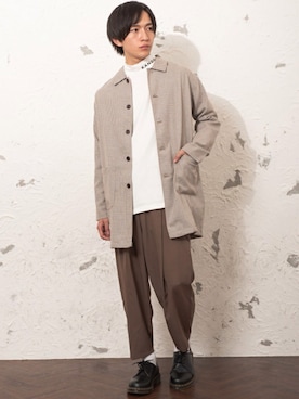 「MinoriTY（マイノリティ）のアイテム（ジャケット/アウター）」を使った、REONさん（メンズ・173cm）の春コーディネート